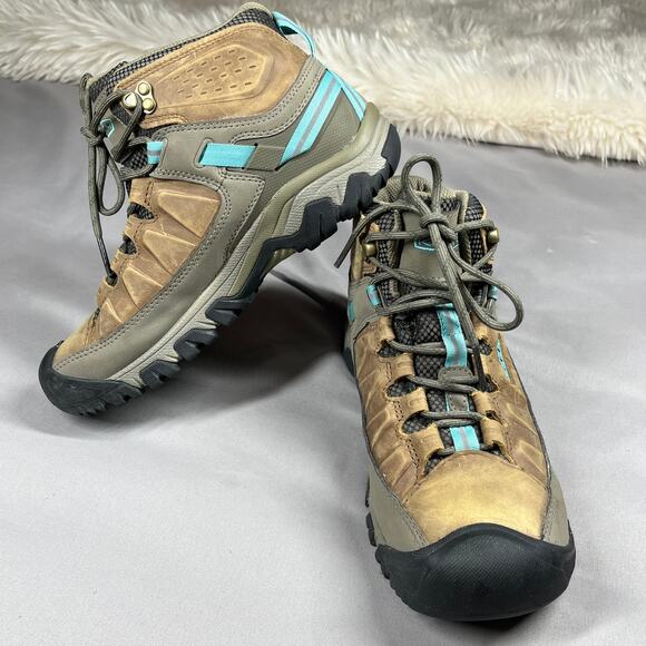 Keen Targhee III Mid Waterproof Boot Womens Sz 8.5 Coconut/Porcelain Sty 1026333 - Picture 15 of 16